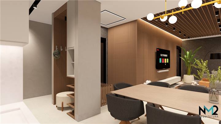 Estar e jantar integrados — NM2 Arquitetura
